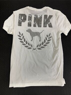 Victoria’s Secret pink sparkle, dog shirt